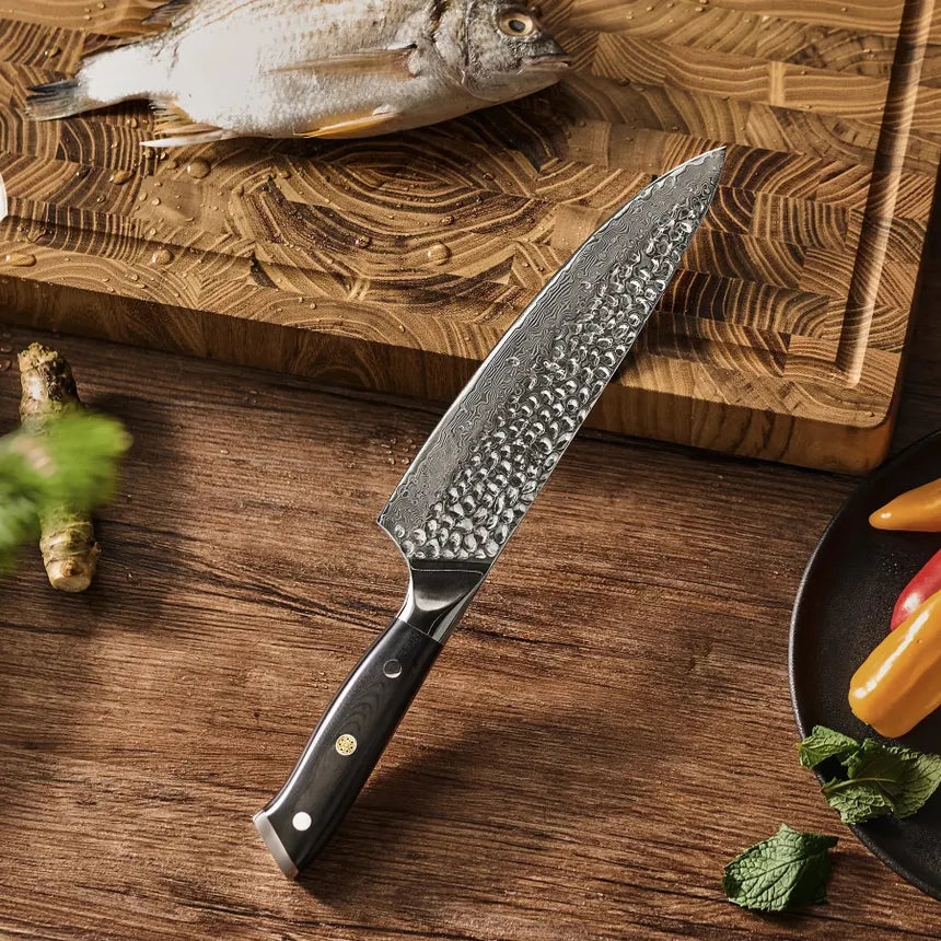 Cuchillo de Acero de Damasco