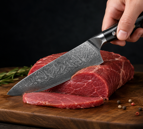 Cuchillo de Acero de Damasco